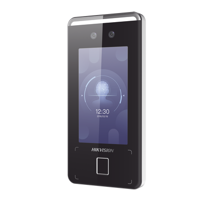 Terminal Min Moe WiFi de Reconocimiento Facial ULTRA RÁPIDO (Exterior IP65) / Hasta 1.5 mts en lectura / Soporta P2P Hik-Connect / 3,000 Usuarios /QR y Videoportero (ambientes de bajo ruido) / HIK-IA
