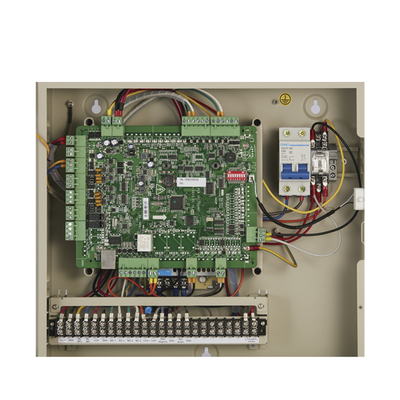 Controlador de Acceso 1 Puerta / 2 Lectores de Huella o tarjeta / Integración con cámaras / 100,000 Tarjetas / Incluye Gabinete y Fuente de Alimentación 12Vcc/4A / Software GRATUITO Controlador de Acceso 1 Puerta / 2 Lectores de Huella o tarjeta / Integración con cámaras / 100,000 Tarjetas / Incluye Gabinete y Fuente de Alimentación 12Vcc/4A / Software GRATUITO
