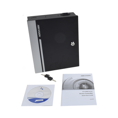 Controlador de Acceso para 1 Puerta y 2 Lectores / Fácil Administración con Software Gratuito / Incluye Gabinete y Fuente de Alimentación 12Vcc/8A / 10,000 Tarjetas / 50,000 Eventos