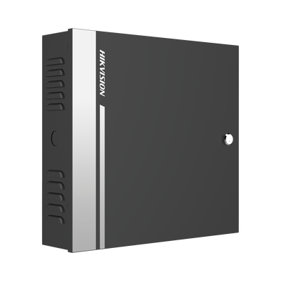 Controlador de Acceso para 4 Puertas y 8 Lectores RS485 o 4 Wiegand / Incluye Gabinete y Fuente de Alimentación 12Vcc/8A / Soporta Batería de Respaldo / Wiegand y RS-485 / 10,000 Tarjetas