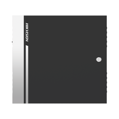 Controlador de Acceso para 4 Puertas y 8 Lectores RS485 o 4 Wiegand / Incluye Gabinete y Fuente de Alimentación 12Vcc/8A / Soporta Batería de Respaldo / Wiegand y RS-485 / 10,000 Tarjetas