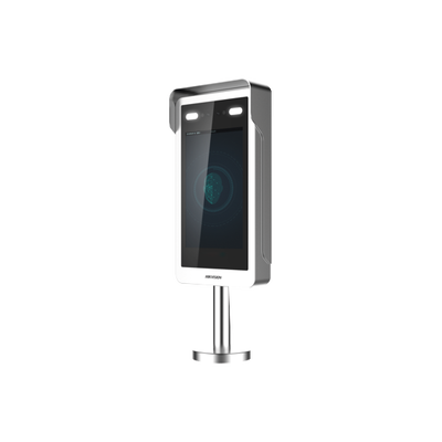 Terminal de acceso con reconocimiento facial / Soporta hasta 10,000 capturas de rostros/ Pantalla LCD touch de 10 pulgadas / cámara de 2MP / Soporte Para torniquete HIKVISON
