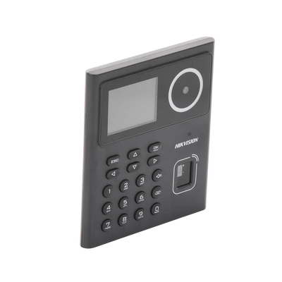 Kit WiFi de Control de Acceso Lite TODO INCLUIDO con Lector de Rostros, Tarjetas y Huellas / 500 Rostros / Compatible con App HIKConnect / Incluye Electroimán Botón de Salida y Montajes Z y L para imán / HIK-IA