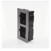 Base de 2 Espacios para EMPOTRAR Módulos de Videoporteros Hikvision