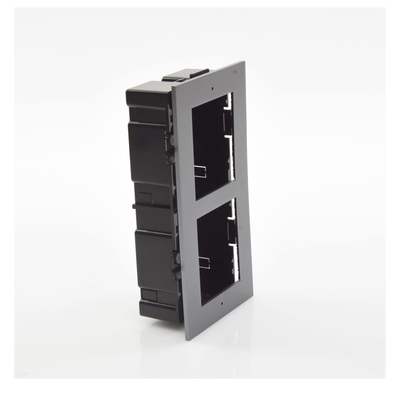 Base de 2 Espacios para EMPOTRAR Módulos de Videoporteros Hikvision