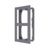 Base de 2 Espacios para Videoportero IP Hikvision / Instalación en SUPERFICIE