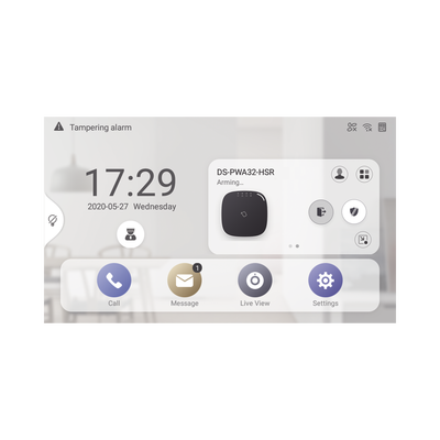 Monitor Touch IP / WiFi / ANDROID 7" / Integración con Videoporteros IP, CCTV, Panel de Alarma AXPRO y Biométricos de Acceso / CENTRO DE ADMINISTRACIÓN / Vídeo en Vivo / PoE Estándar / Apertura Remota