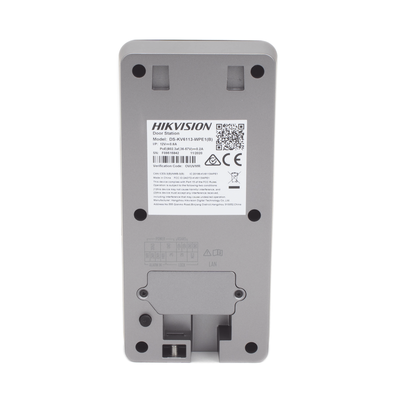 Videoportero IP 2 Megapixel / PoE Estandar / IP65 / Apertura desde Hik-connect / Soporta 1 Departamento y Hasta 6 Monitores / Soporta Tarjetas Mifare / 1 Salida Relay