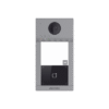 Videoportero IP 2 Megapixel / Llamada y Apertura Remota desde App Hik-Connect / PoE / Exterior IP65 + Antivandalico IK08 / 1 Departamento / Apertura con Tarjeta / Soporta 2 Puertas y hasta 6 Monitores