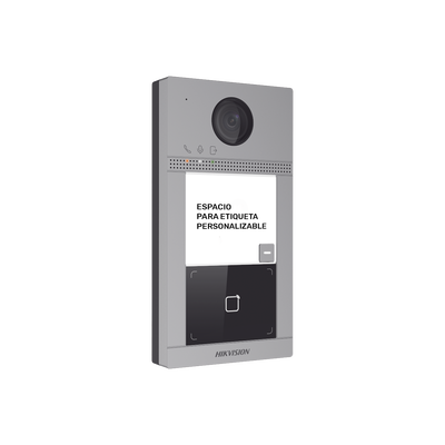 Videoportero IP 2 Megapixel / Llamada y Apertura Remota desde App Hik-Connect / PoE / Exterior IP65 + Antivandalico IK08 / 1 Departamento / Apertura con Tarjeta / Soporta 2 Puertas y hasta 6 Monitores Videoportero IP 2 Megapixel / Llamada y Apertura Remota desde App Hik-Connect / PoE / Exterior IP65 + Antivandalico IK08 / 1 Departamento / Apertura con Tarjeta / Soporta 2 Puertas y hasta 6 Monitores