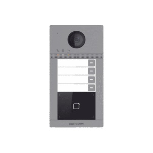 Videoportero IP (IP65 + IK08) con Llamada y apertura desde APP Hik-Connect / Soporta 4 Departamentos / PoE Estándar / Interfaz WEB para configuración / 2 puertas Videoportero IP (IP65 + IK08) con Llamada y apertura desde APP Hik-Connect / Soporta 4 Departamentos / PoE Estándar / Interfaz WEB para configuración / 2 puertas