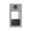 Videoportero IP 2 Megapixel / Llamada y Apertura Remota desde App Hik-Connect (Requiere monitor )/ PoE / Exterior IP65 + Antivandalico IK08 / 4 Departamento / Apertura con Tarjeta / Soporta 2 Puertas y hasta 6 Monitores