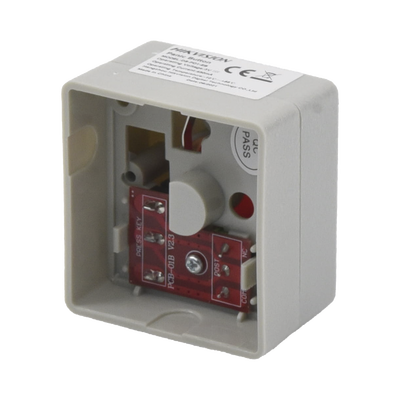 Botón de Pánico Cableado / Compatible con Cualquier Panel de Alarma / LLave de Seguridad / NA/NC / Material Retardante al Fuego (ABS)