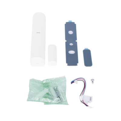 (AX PRO) Detector de Impacto + Magnético Inalámbrico + 2 ZONAS PARA AGREGAR SENSORES CABLEADOS / 3 en 1 / Soporta 2 Zonas Cableadas