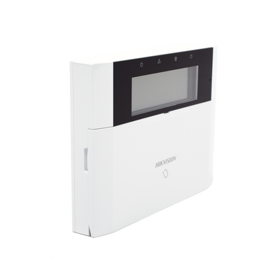 (AX HYBRID PRO) Teclado Compatible con el Panel Hybrid Pro Hikvision DS-PHA64-LP y DS-PHA64-LP(B) / Pantalla LCD / 2 zonas cableadas / 1 salida de alarma / 64 Llaveros