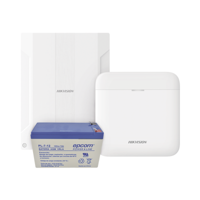 (AXPRO) KIT de alarma AX PRO conversión de zonas cableadas a inalámbricas / Incluye: 1 Hub IP, Wifi y 3G/4G con Batería de respaldo/ 1 Expansor de 16 zonas cableadas / 1 Batería de respaldo 12Vcc a 7 Amp/ Compatible con Hik-Co (AXPRO) KIT de alarma AX PRO conversión de zonas cableadas a inalámbricas / Incluye: 1 Hub IP, Wifi y 3G/4G con Batería de respaldo/ 1 Expansor de 16 zonas cableadas / 1 Batería de respaldo 12Vcc a 7 Amp/ Compatible con Hik-Co