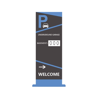 Pantalla Principal de Guía de Estacionamiento / 1 Módulo / Mensaje de Bienvenida / Uso con Aplicación de Guía de Estacionamiento Pantalla Principal de Guía de Estacionamiento / 1 Módulo / Mensaje de Bienvenida / Uso con Aplicación de Guía de Estacionamiento