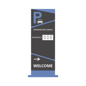 Pantalla Principal de Guía de Estacionamiento / 4 Módulos / Mensaje de Bienvenida / Uso con Aplicación de Guía de Estacionamiento Pantalla Principal de Guía de Estacionamiento / 4 Módulos / Mensaje de Bienvenida / Uso con Aplicación de Guía de Estacionamiento