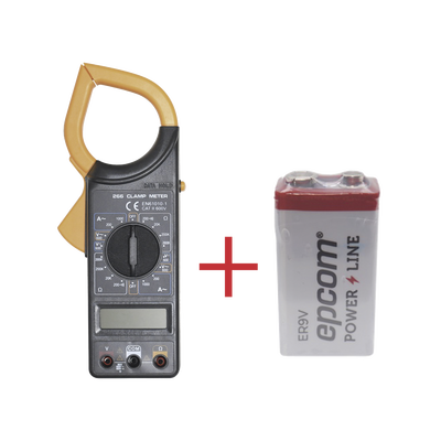 Multímetro Digital de Gancho DT266 600 Vcc / Vca CATII. Con pantalla LCD. Incluye Batería ER-9V de 9V Multímetro Digital de Gancho DT266 600 Vcc / Vca CATII. Con pantalla LCD. Incluye Batería ER-9V de 9V