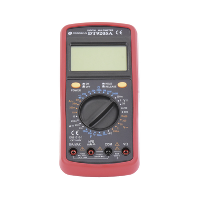 Multímetro Digital Compacto 600 Vcc / Vca CATII, con Pantalla LCD (No incluye Batería)