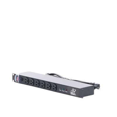 Protector Contra Sobretensiones de 120 VCA, 15 A, 12 Salidas, Montaje en Rack 1U, Servidores Montados en Rack, Sistemas de Voz, Controladores, Equipos de Video Vigilancia