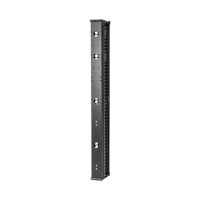 Organizador Vertical CableTek, Doble (Frontal y Posterior), Para Rack Abierto de 45 Unidades, 6 in de Ancho, Color Negro
