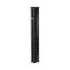 Organizador Vertical CableTek, Doble (Frontal y Posterior), Para Rack Abierto de 45 Unidades, 6 in de Ancho, Color Negro