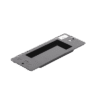 Placa ciega color negro.