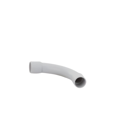 Curva de radio estrecho para tubería rígida, recomendado para cables de datos, PVC Auto-extinguible, de 16 mm
