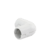 Unión en "L" (Codo) para tubería rígida, recomendado para cable eléctrico, PVC Auto-extinguible, de 16 mm