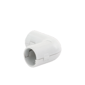 Unión en "L" (Codo) para tubería rígida, recomendado para cable eléctrico, PVC Auto-extinguible, de 16 mm Unión en "L" (Codo) para tubería rígida, recomendado para cable eléctrico, PVC Auto-extinguible, de 16 mm