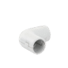 Unión en "L" (Codo) para tubería rígida, recomendado para cable eléctrico, PVC Auto-extinguible, de 16 mm