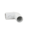 Unión en "L" (Codo) para tubería rígida, recomendado para cable eléctrico, PVC Auto-extinguible, de 16 mm