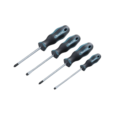 Juego de 4 Desarmadores, 2 de Punta Phillips y 2 de Punta Plana Juego de 4 Desarmadores, 2 de Punta Phillips y 2 de Punta Plana