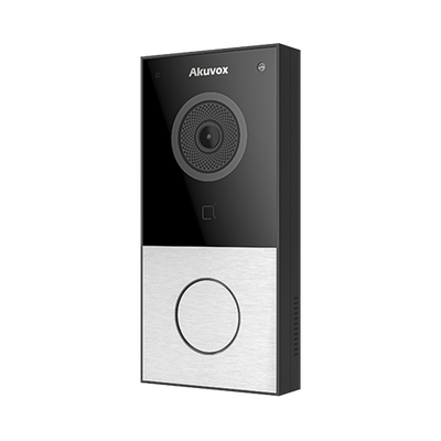 DOORBELL / WIFI / 100% en la Nube / POE / Bluetooth / NFC / Lector de Tarjetas MIFARE / Notificación en APP / Llamada Telefónica / SIP / ONVIF / IP65 / Cámara 2 MP / Botón con Iluminación / Control de 1 Puerta
