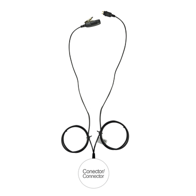 Micrófono de 2 cables serie LOC para KENWOOD NX-340/320/420, TK-3230/ 3000/3402/3312/3360/3170