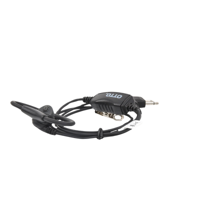 Micrófono-Audífono tipo Anillo, Cable con 40 lbs de Resistencia. Motorola EP450, MAGONE, DEP450 y Hytera series TC500/600/700