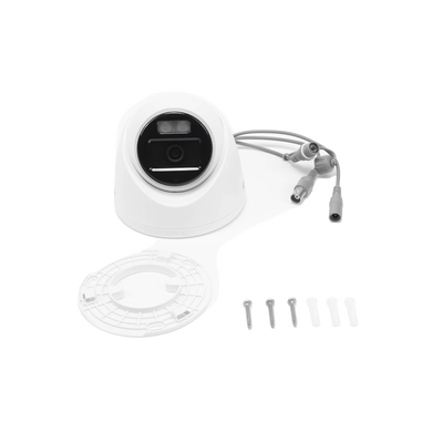 Turret TURBOHD 3K (5 Megapixel) / Lente 3.6 mm / Micrófono Integrado / Imagen a Color 24/7 (ColorVu) / 40 mts Luz Blanca / Exterior IP67 / dWDR / 4 Tecnologías