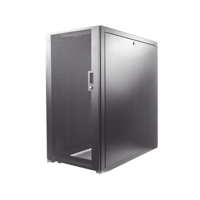 Gabinete Profesional de Telecomunicaciones, de Piso, 24 UR, 600 mm de Ancho y 1070 mm de Profundidad, Color Negro