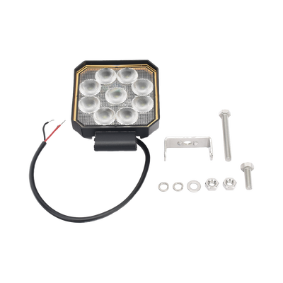 Luz de trabajo bluetooth, 9 LED, 1500 Lumenes, 12-24 Vcd Luz de trabajo bluetooth, 9 LED, 1500 Lumenes, 12-24 Vcd