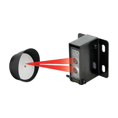 Sensor de Haz Fotoeléctrico Reflectante – Cumple con ETL UL325, con alcance dehasta 14 metros. Sensor de Haz Fotoeléctrico Reflectante – Cumple con ETL UL325, con alcance dehasta 14 metros.