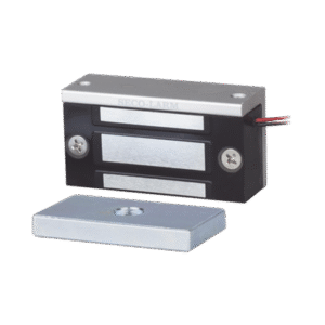 Cerradura Electromagnética Mini / 80-lb Holding Force / 12~24 VDC / Tamaño Miniatura 70x31x19 mm / Protección MOV / Sin Magnetismo Residual / Bajo Consumo de Corriente / Montaje Completo