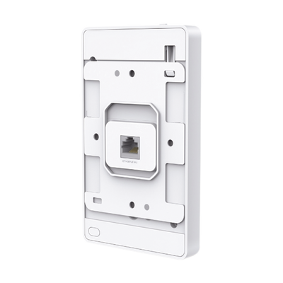 Punto de acceso Omada doble banda 802.11ac, PoE 802.3af/at, MU-MIMO, MIMO 2x2 diseño placa de pared con tres puertos adicionales, soporta hasta 100 clientes.