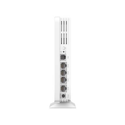 Punto de Acceso GPON Omada / WiFi 6 AX1800 / 1 puerto GPON / 1 Puerto FXS / 4 Puertos 10/100/1000 RJ45 / Wi-Fi 6 AX1800 / Mesh Omada / Configuración por Controlador o Stand-Alone / Para Montaje en Escritorio-Pared