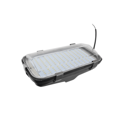 Luminaria LED para alumbrado publico de 45 watts de 12/24 Vcc incluye tempocontrolador, 5040 Lm