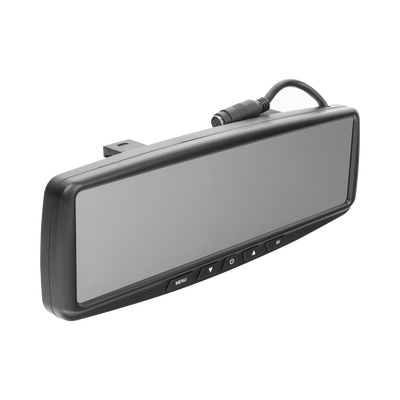 Sistema alámbrico de reversa con cámara y monitor de 4.3 pulgadas, Incluye cámara para placa de 170°