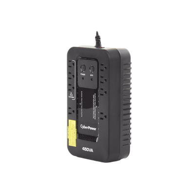 UPS de 450 VA/260 W, Topología Standby con Modo Ahorrador ECO, Entrada 120 Vca NEMA 5-15P, Con 8 Tomas NEMA 5-15R
