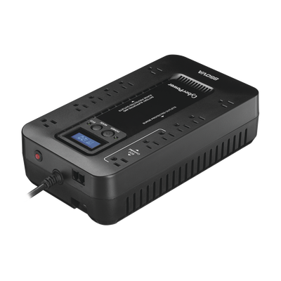 UPS de 850 VA/510 W, Topología Standby con Modo Ahorrador ECO, Entrada 120 Vca NEMA 5-15P, Con 12 Tomas NEMA 5-15R