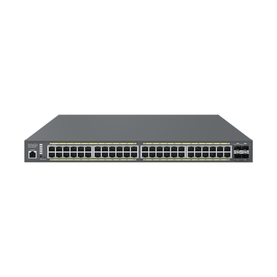 Switch Poe de 48 Puertos Gigabit y 4 Puertos SFP, Administrable en la Nube, Hasta 740 W, Capa 2, Soporta PoE+ 802.3 at/af