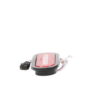 Plafón Ovalado de 7.5" Para Camiones de Transporte, 18 LED Ultra Brillantes, Color Rojo/Claro/Ambar